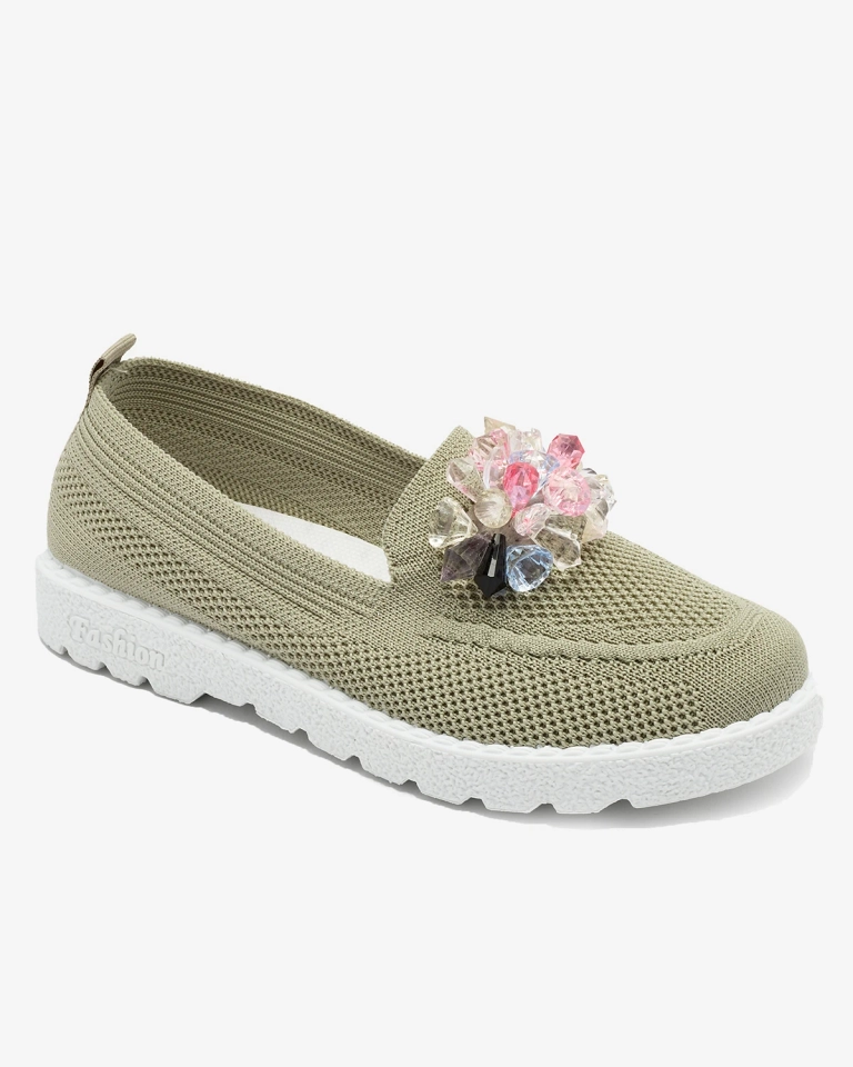 Royalfashion Тъмнозелени дамски полуобувки Enweta