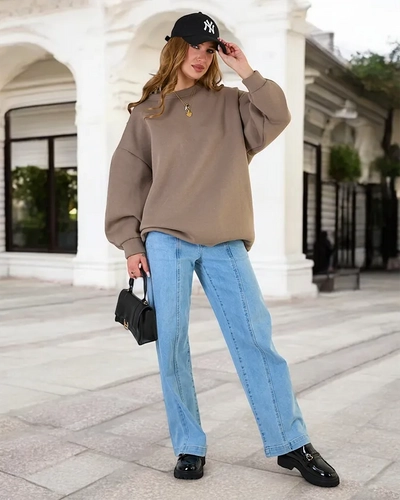 Royalfashion Дамски суитшърт oversize