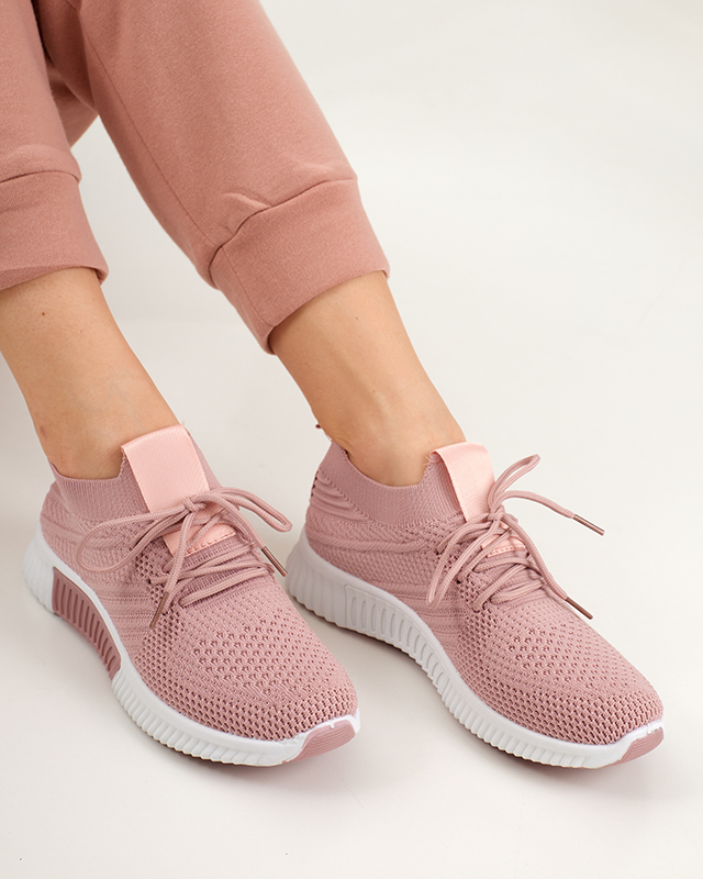 Ciemnoróżowe damskie buty sportowe Merisal - Obuwie