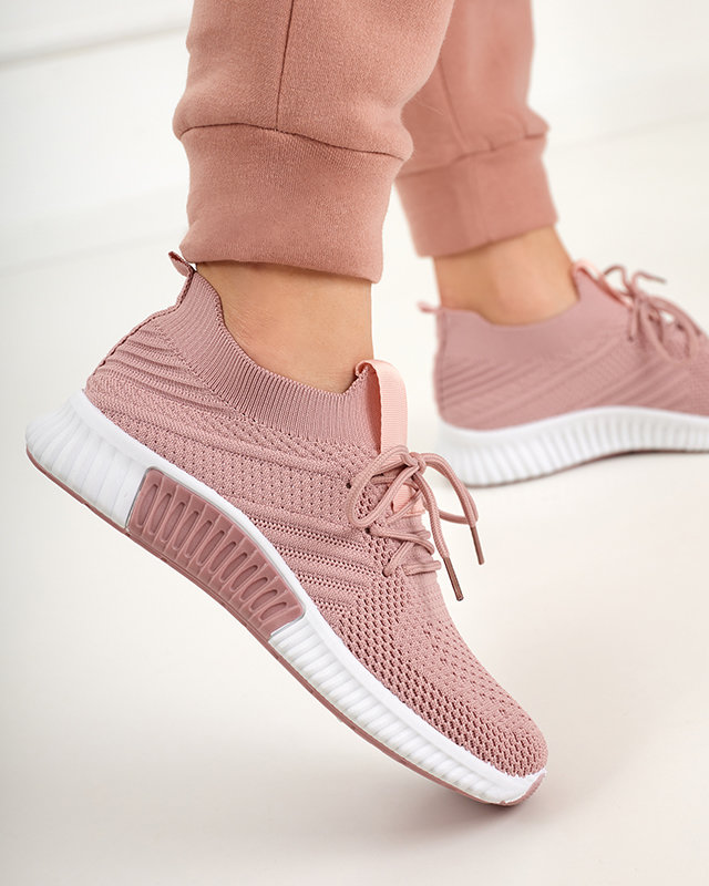 Ciemnoróżowe damskie buty sportowe Merisal - Obuwie