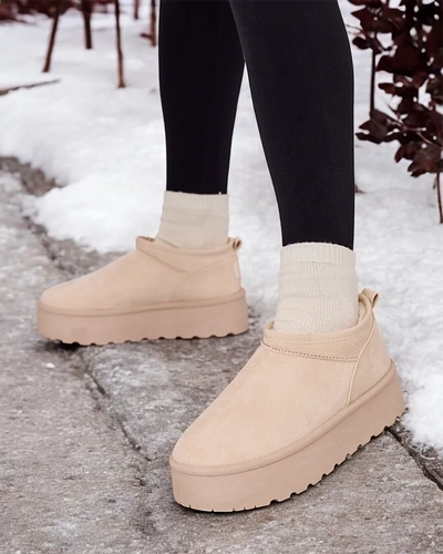 Royalfashion Дамски къси ботуши a'la snow boots Ozozi